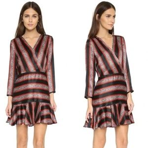 Veronica Beard Ivy Silk Flounce Dress size 12